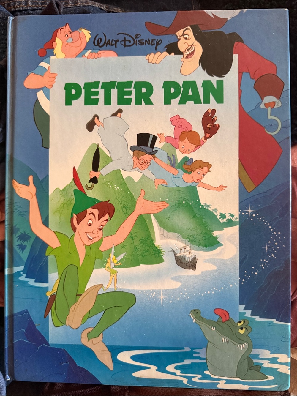 Vintage 1989 Walt Disney Peter Pan Hardcover Book